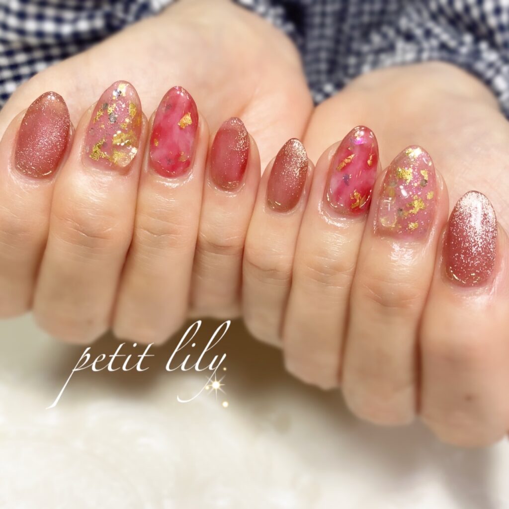 開運パワーネイル☆ルビー